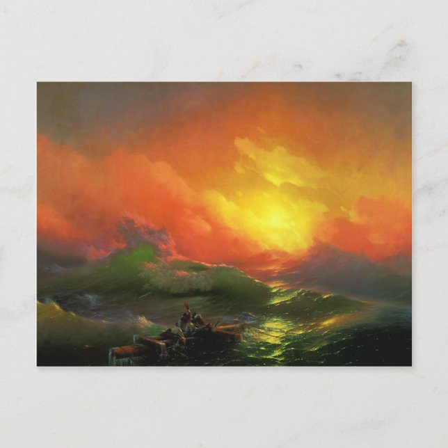 Carte Postale Ivan Aivazovsky - La Neuvième Vague (Devant)