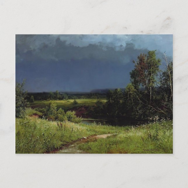 Carte Postale Ivan Chichkine - Tempête de rassemblement (Devant)