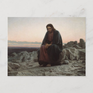 Carte Postale Ivan Kramskoy - Le Christ dans le désert
