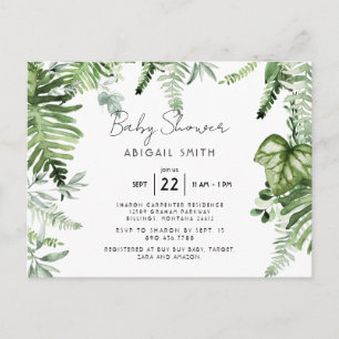 Carte Postale Ivy Botanical Neutral Baby shower