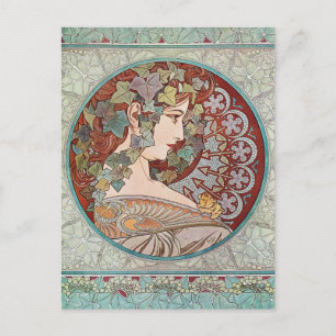 Carte Postale Ivy Goddess Mucha