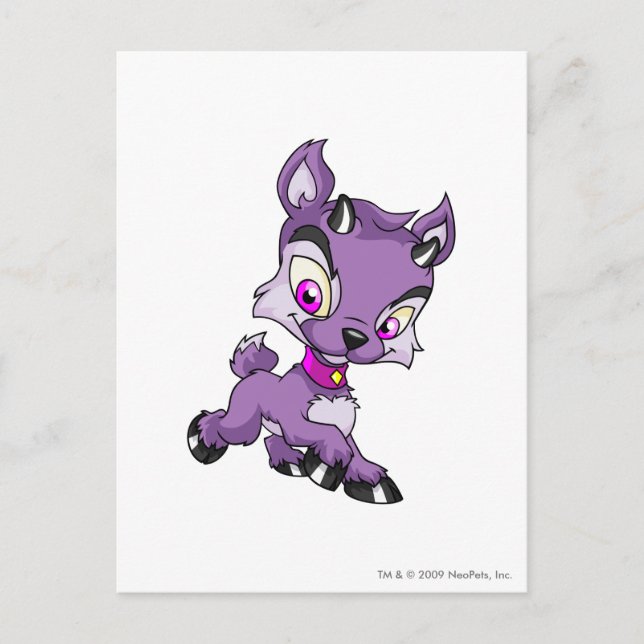 Carte Postale Ixi violet (Devant)