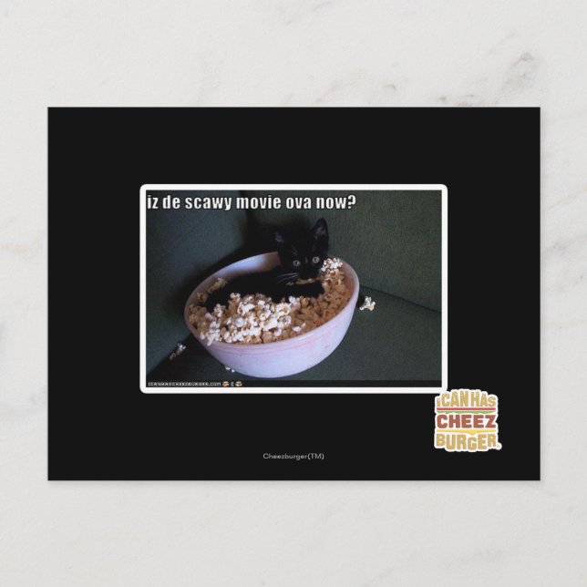 Carte Postale Iz de scawy film ova maintenant? (Devant)