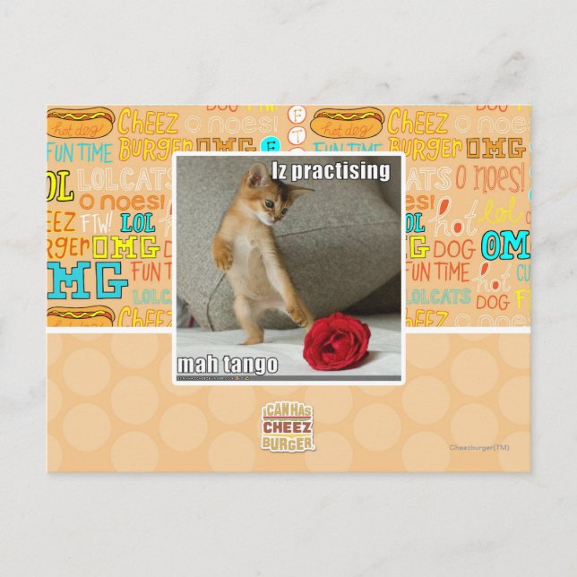 Carte Postale Iz pratique mah tango (Devant)