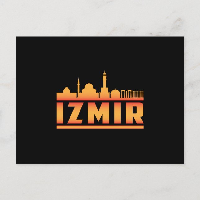 Carte Postale Izmir Turquie City Skyline Cityscape Funny Cadeau (Devant)