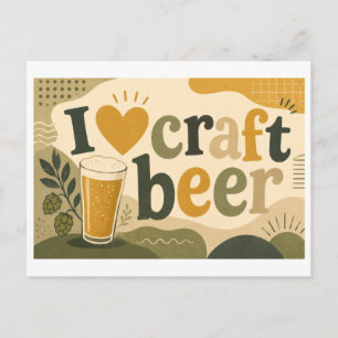 Carte Postale "J'[Aime] Bière Artisanale"
