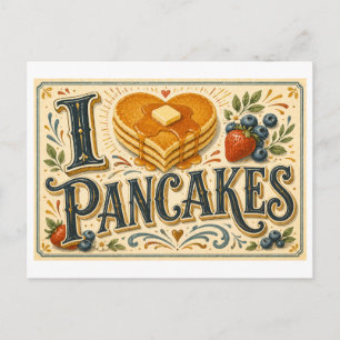 Carte Postale "J'[Aime] Crêpes"