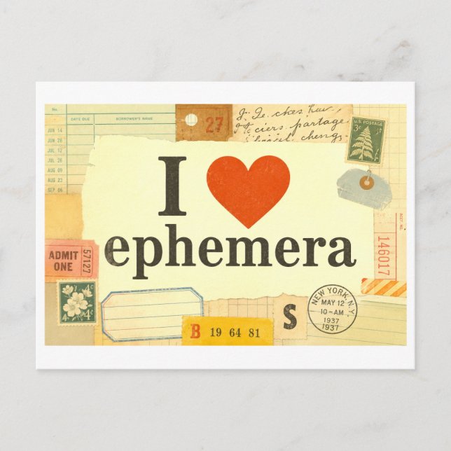 Carte Postale "J'[Aime] Éphémère" (Devant)