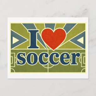 Carte Postale "J'[Aime] Football"