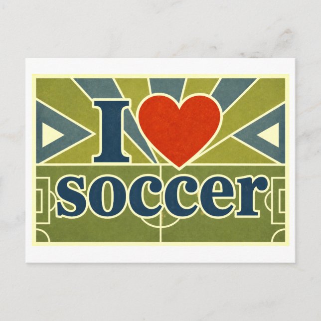 Carte Postale "J'[Aime] Football" (Devant)
