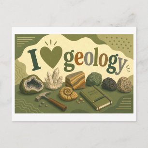 Carte Postale "J'[Aime] la Géologie"