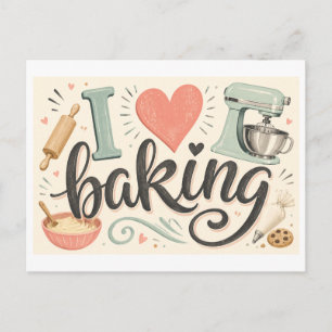 Carte Postale J'[aime] la pâtisserie