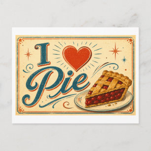 Carte Postale J'[aime] la tarte