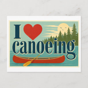Carte Postale "J'[Aime] Le Canotage"