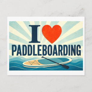 Carte Postale "J'[aime] le paddle"