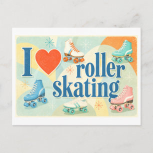 Carte Postale "J'[Aime] Le Roller"