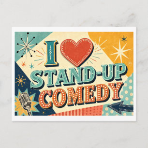 Carte Postale "J'[Aime] le Stand-Up"