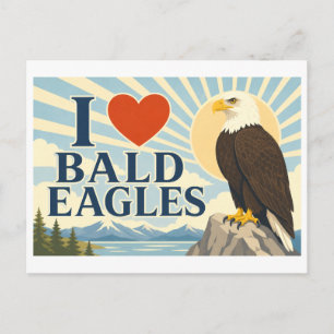 Carte Postale "J'[Aime] Les Aigles Royaux"