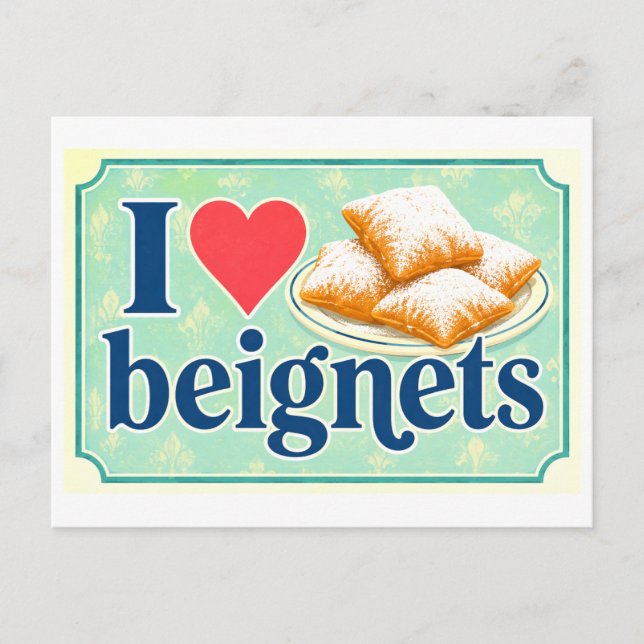 Carte Postale "J'[aime] les beignets" (Devant)