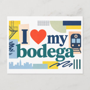 Carte Postale "J'[aime] ma bodega"