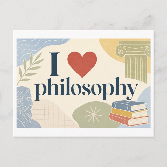 Carte Postale "J'[Aime] Philosophie" (Devant)