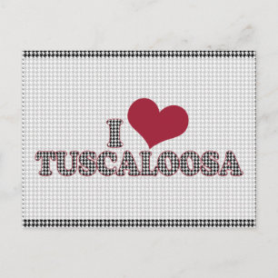 Carte Postale J'(aime) Tuscaloosa (Alabama) Soutiens la Cause