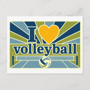Carte Postale "J'[aime] Volleyball"