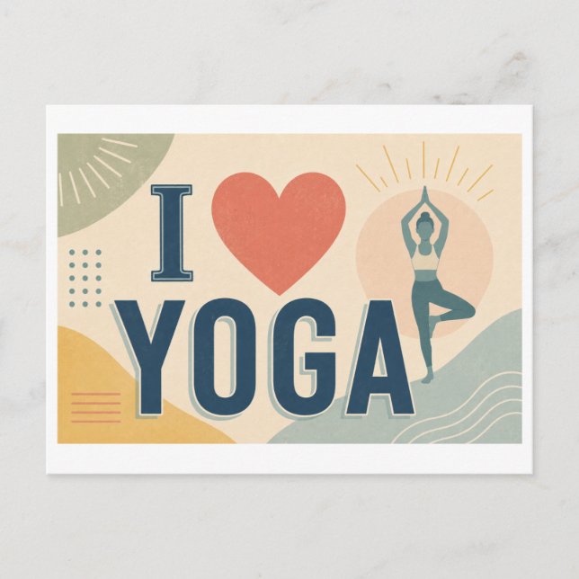 Carte Postale "J'[Aime] Yoga" (Devant)