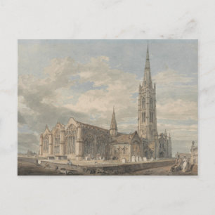 Carte Postale J. M. W. Turner - Vue du nord-est de Grantham