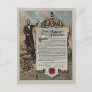 Carte Postale J. S. Smith & Co. copie Emancipation Proclamation