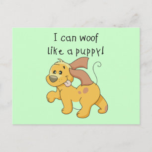 Carte Postale J'aboie comme des T-shirts et des cadeaux d'un