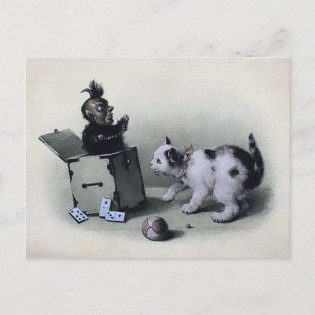 Carte Postale Jack Déplaisant vintage dans la boîte (Devant)