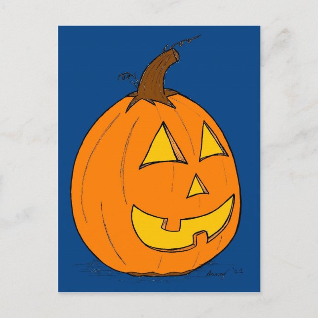 Carte postale Jack o' Lantern Blue (Devant)