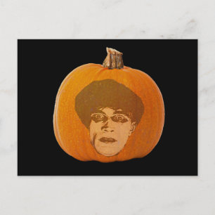 Carte Postale Jack o' Lantern Caligari Face, Citrouille d'Hallow