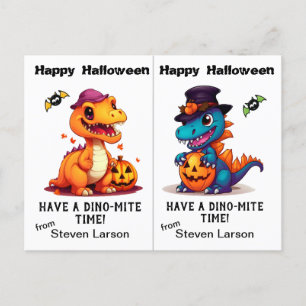 Carte Postale Jack o' Lantern Dinosaures