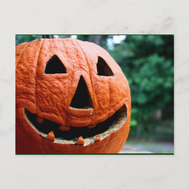Carte Postale Jack-o'-lantern Halloween près (Devant)