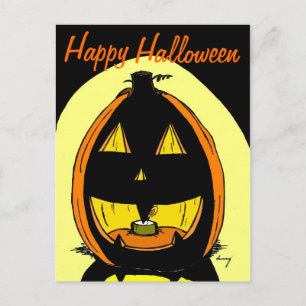 Carte postale Jack o' Lantern "Happy Halloween"