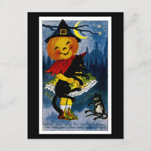 Carte Postale Jack o'Lantern sorcière
