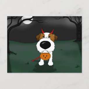 Carte Postale Jack Russell Terrier Halloween