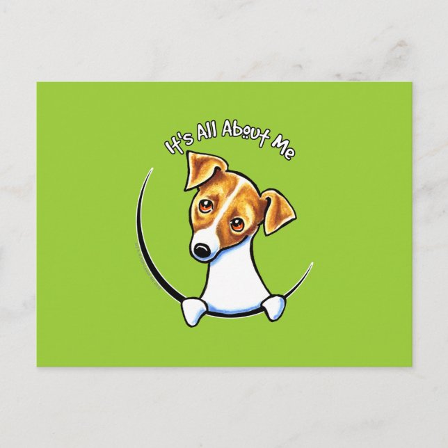 Carte Postale Jack Russell Terrier IAAM Off-Leash Art™ (Devant)
