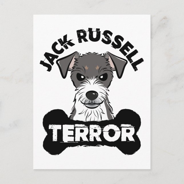Carte Postale Jack Russell Terror Funny Parsons Terrier Chien (Devant)