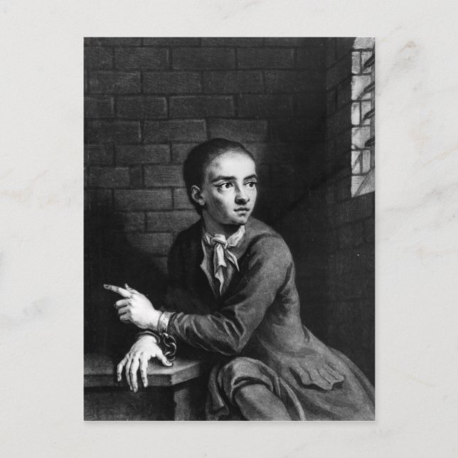 Carte Postale Jack Sheppard, gravé par George White, 1728 (Devant)