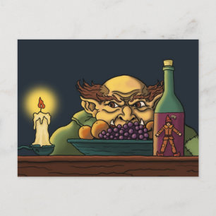 Carte Postale Jack & the giant fairytale postcard