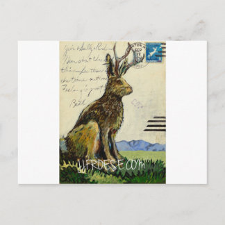 Carte Postale Jackalope #2 par James J. Froese
