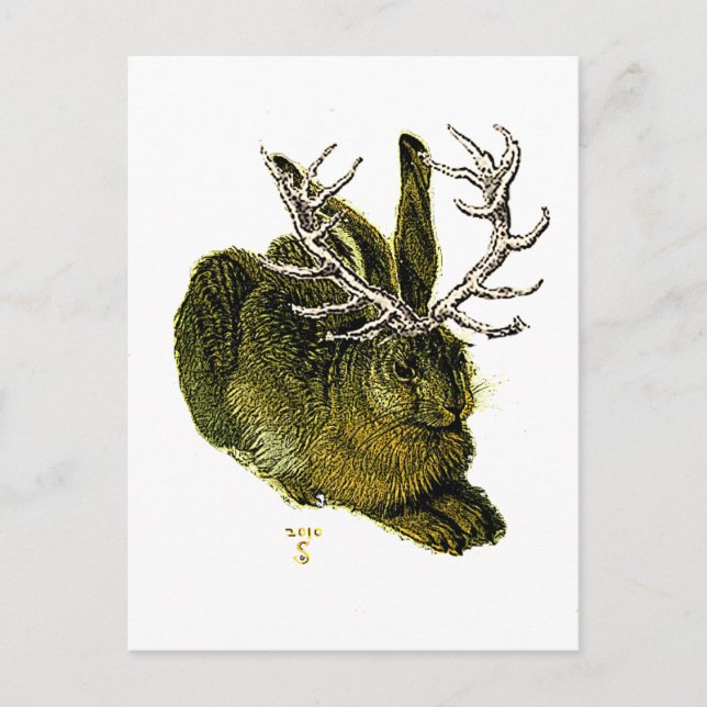 Carte Postale Jackalope du 16ème siècle (Devant)