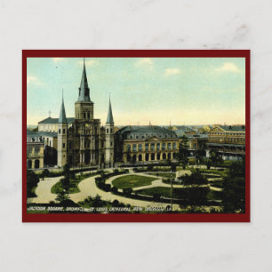 Carte Postale Jackson Carré, Nouvelle-Orléans, LA 1910 Vintage