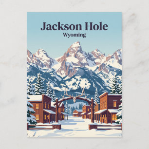 Carte Postale Jackson Hole États-Unis