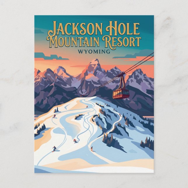 Carte Postale Jackson Hole Mountain Resort États-Unis (Devant)