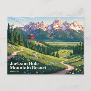 Carte Postale Jackson Hole Mountain Resort États-Unis