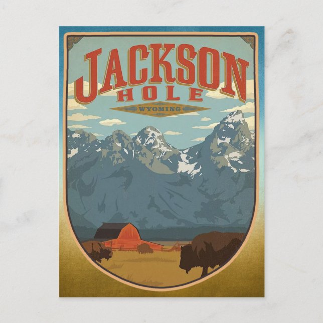 Carte Postale Jackson Hole Wyoming (Devant)